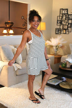 Load image into Gallery viewer, V-Neck Stripe Romper

