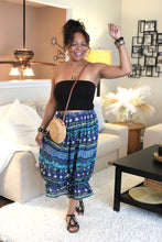 Load image into Gallery viewer, Verdant Waters Bloomer Midi Capri Short
