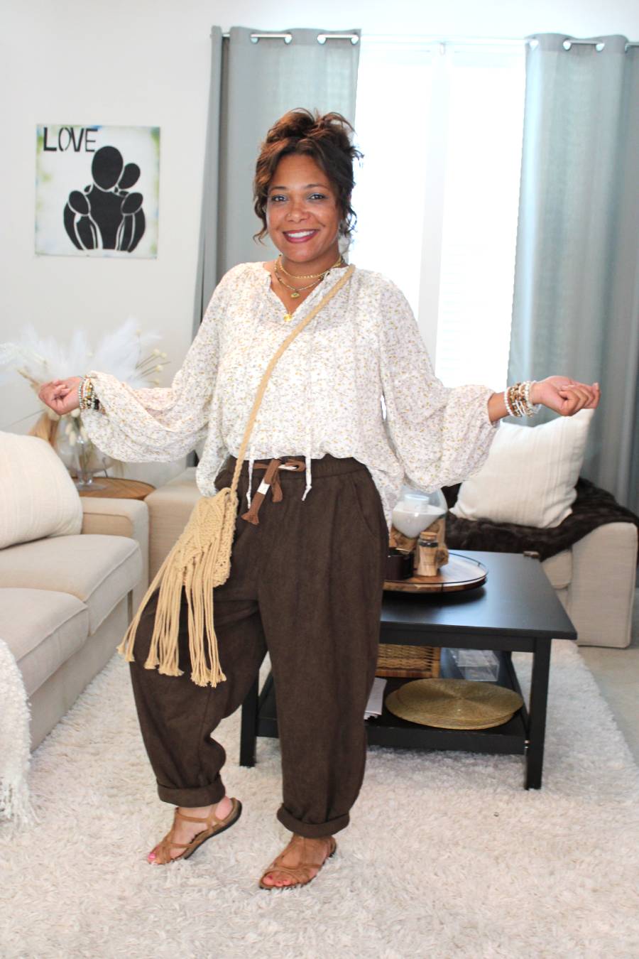 Willow & Floral Blouse Top