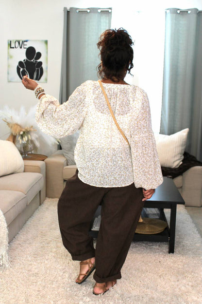 Willow & Floral Blouse Top