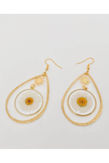 Wish Of The Daisy Teardrop Earrings