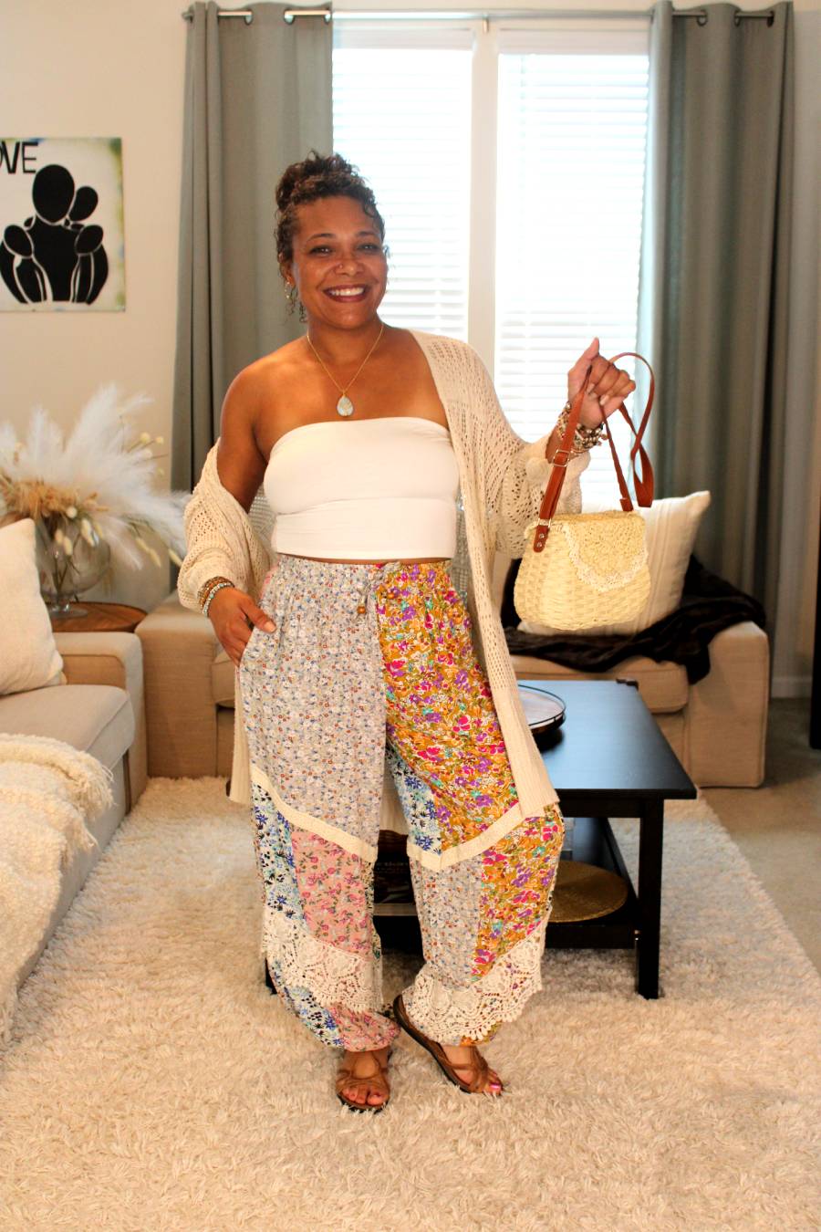 YT Color Of Dreams Boho Patchwork Harem Pants