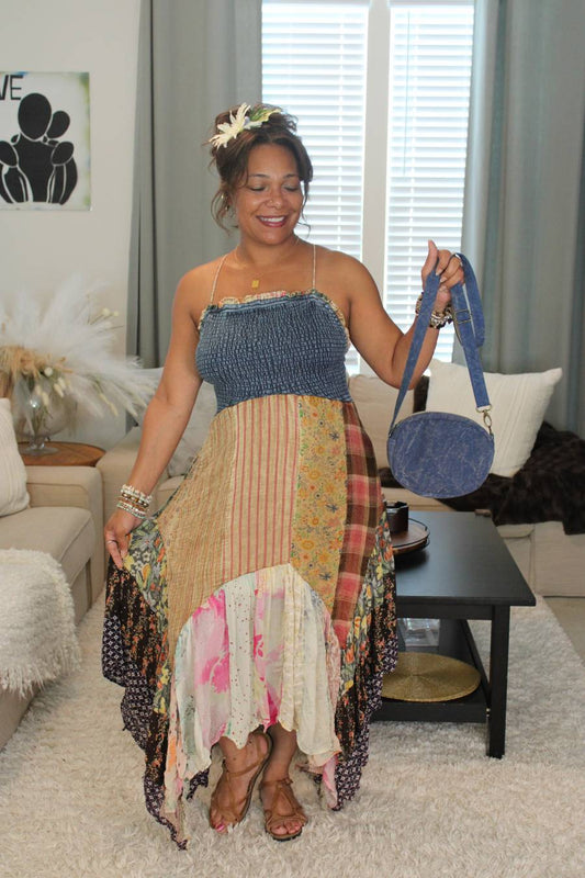 YT Boho Dreams Patchwork Dress