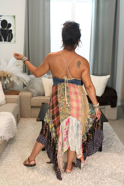 YT Boho Dreams Patchwork Dress