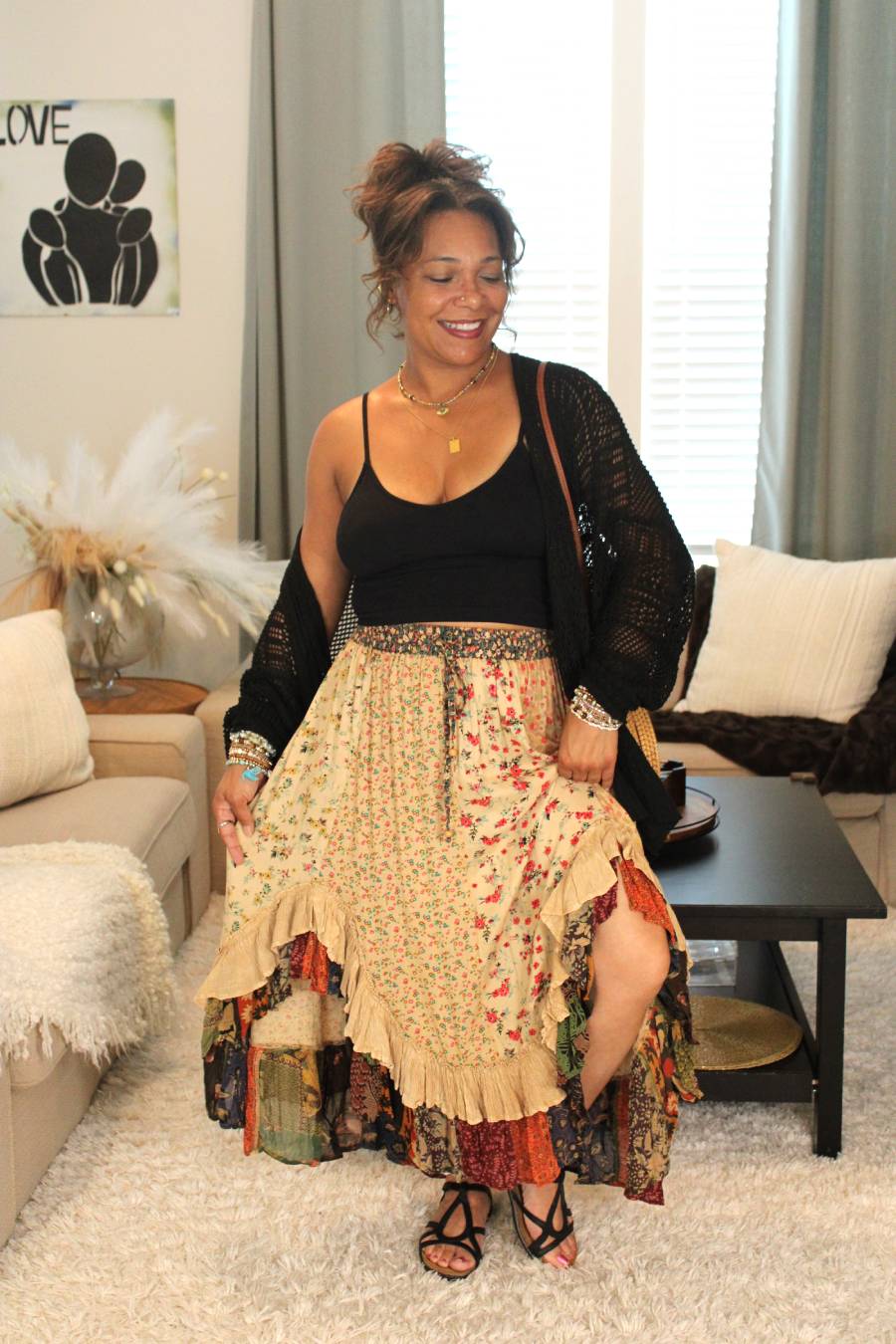 YT Coco Latte Midi Skirt