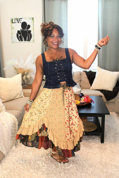 YT Coco Latte Midi Skirt