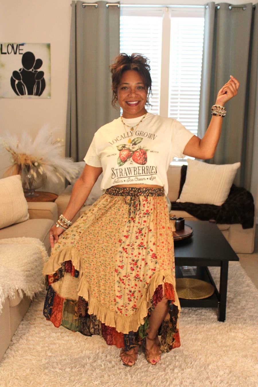 YT Coco Latte Midi Skirt