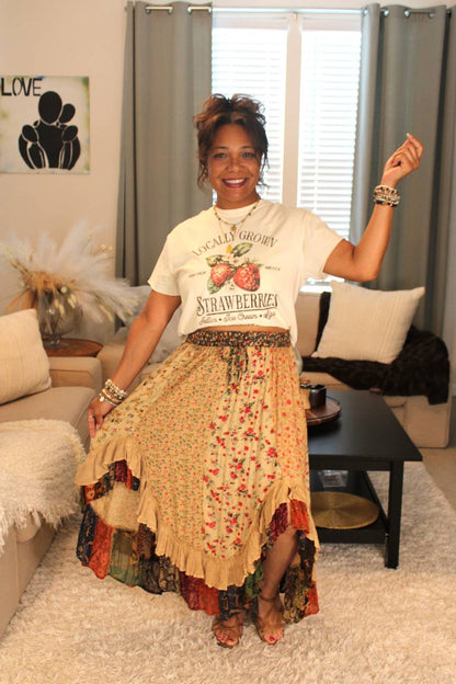 YT Coco Latte Midi Skirt