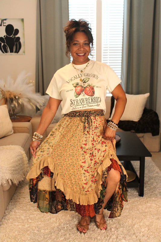 YT Coco Latte Midi Skirt