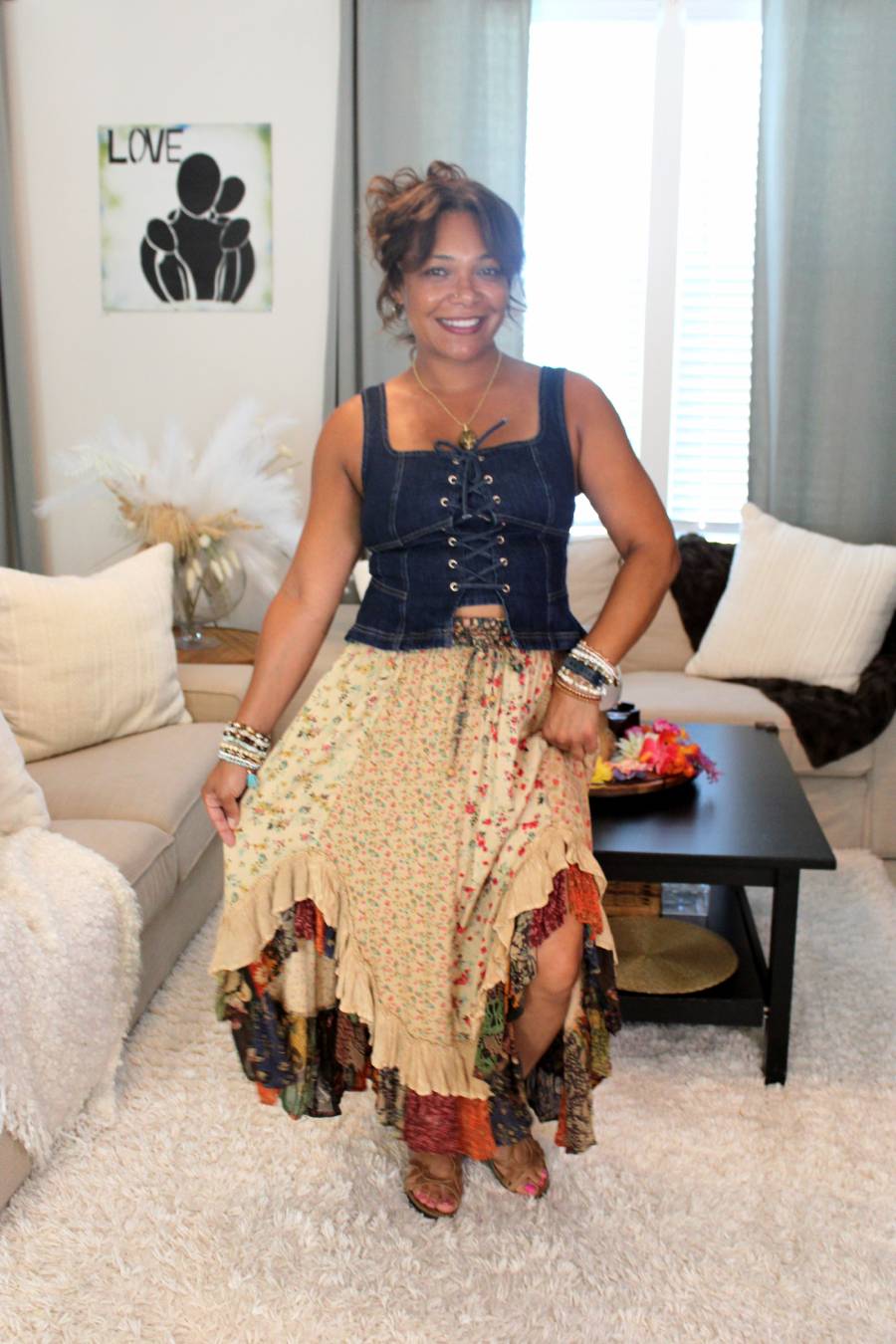 YT Coco Latte Midi Skirt