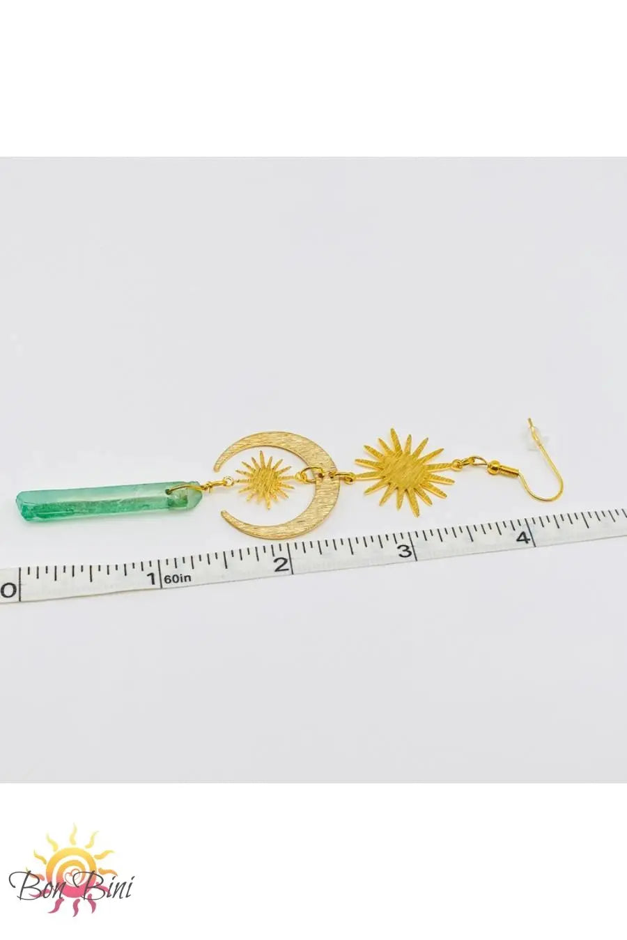 Astra Green Crystal Earrings