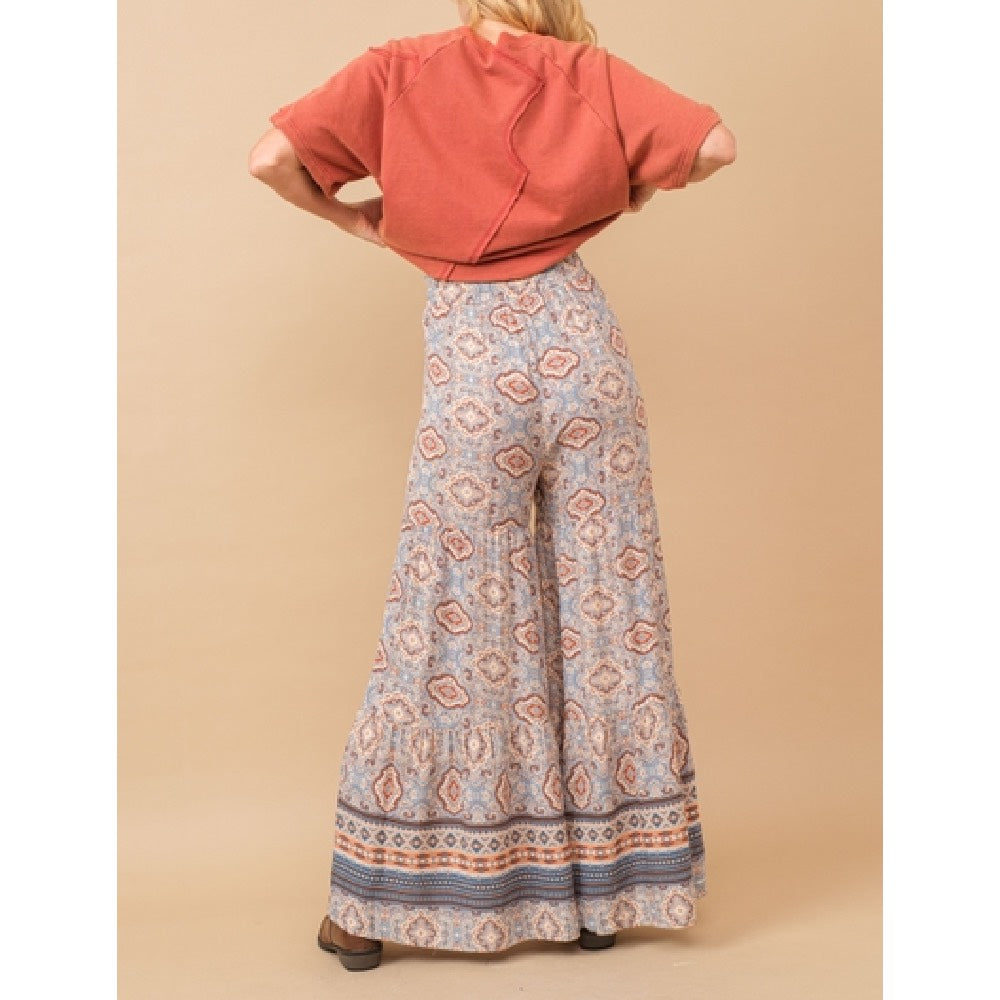 Lets Groove Aztec Wide Leg Pants