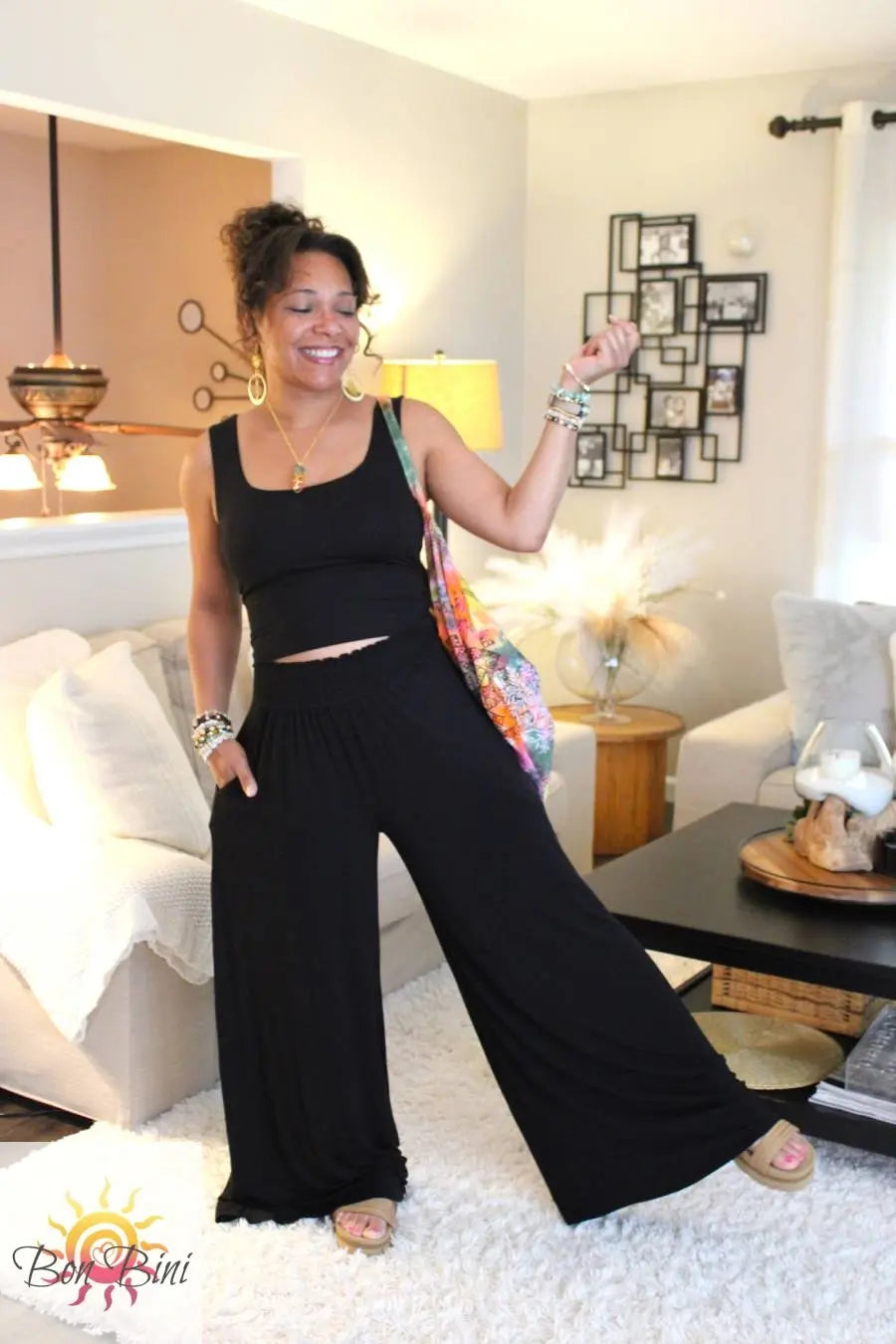 Emilia Bamboo Palazzo Pants