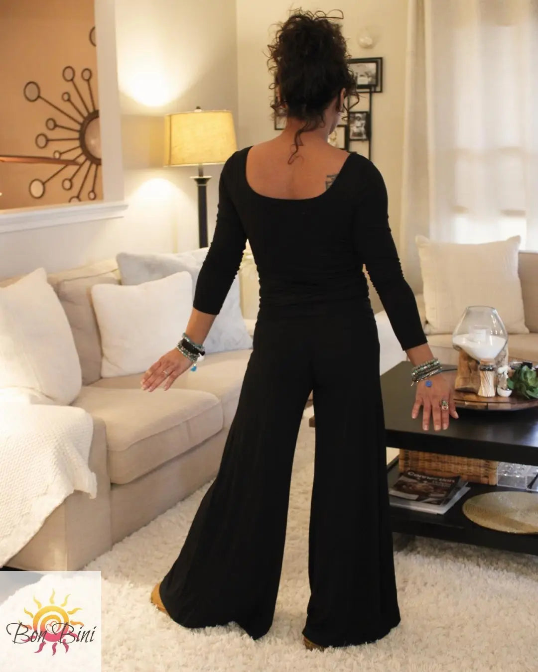 Fold Over Bamboo Palazzo Pants