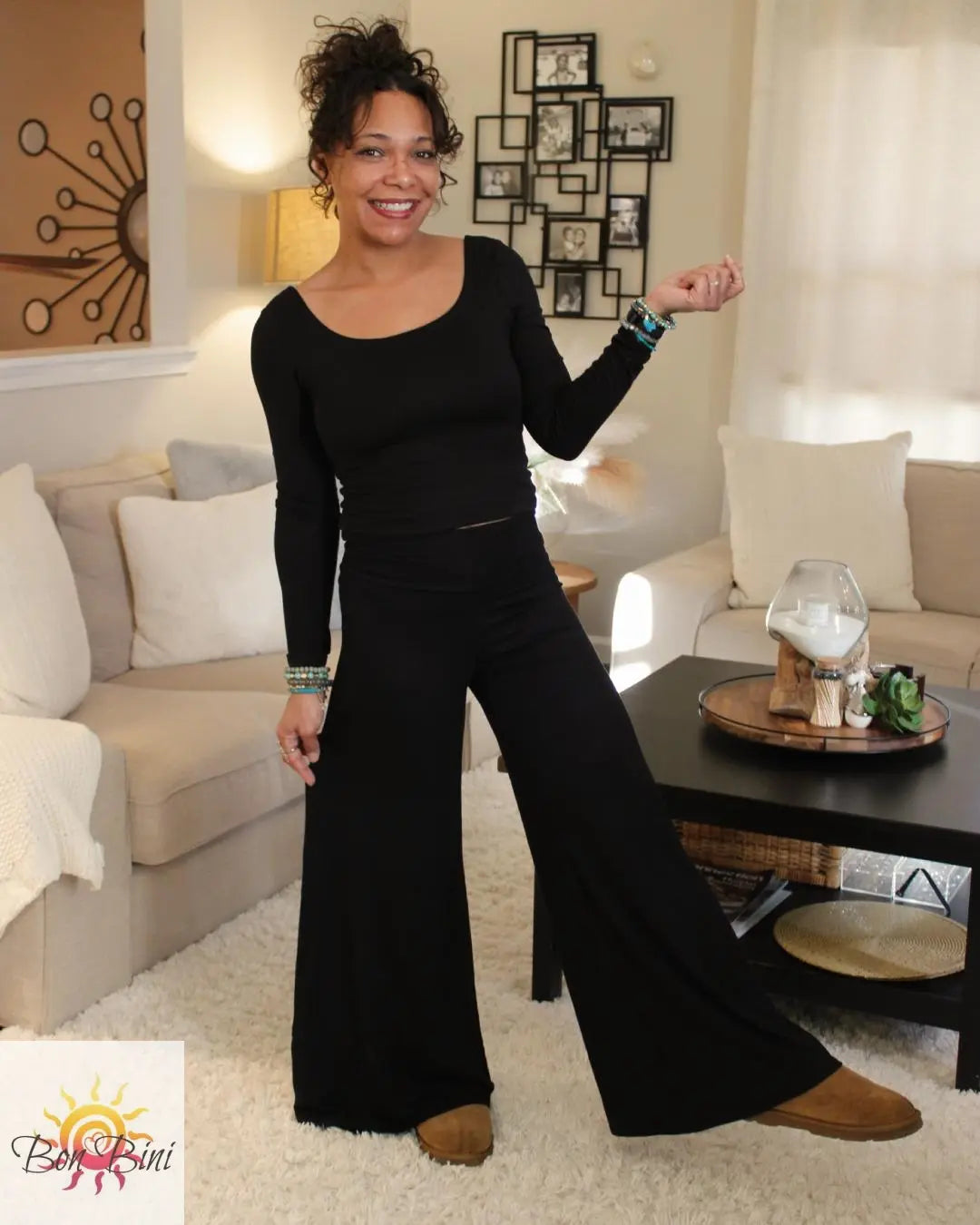Fold Over Bamboo Palazzo Pants