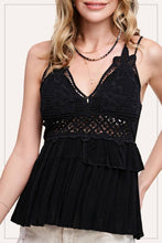 Load image into Gallery viewer, Lola Ruffled Lace Cami
