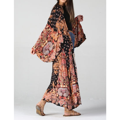 Blazing Sunset Duster Kimono