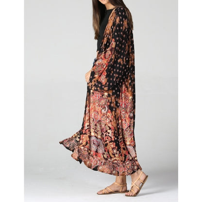 Blazing Sunset Duster Kimono