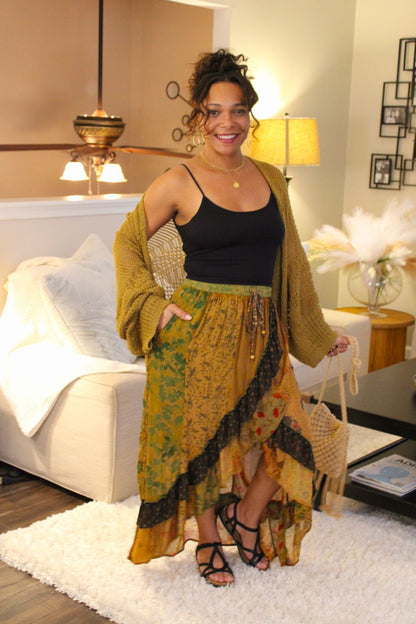 YT Bohemian Bliss Midi Skirt