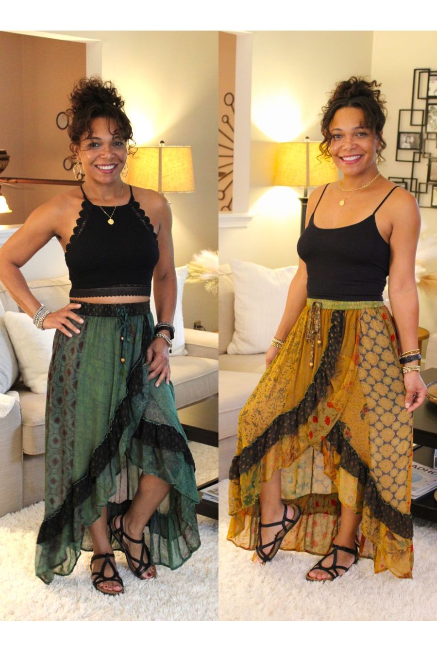 YT Bohemian Bliss Midi Skirt
