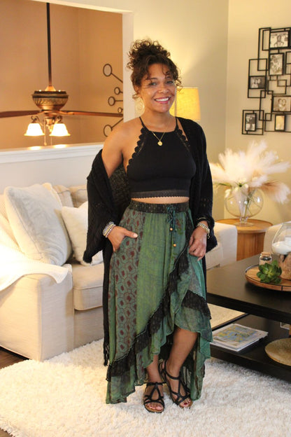 YT Bohemian Bliss Midi Skirt