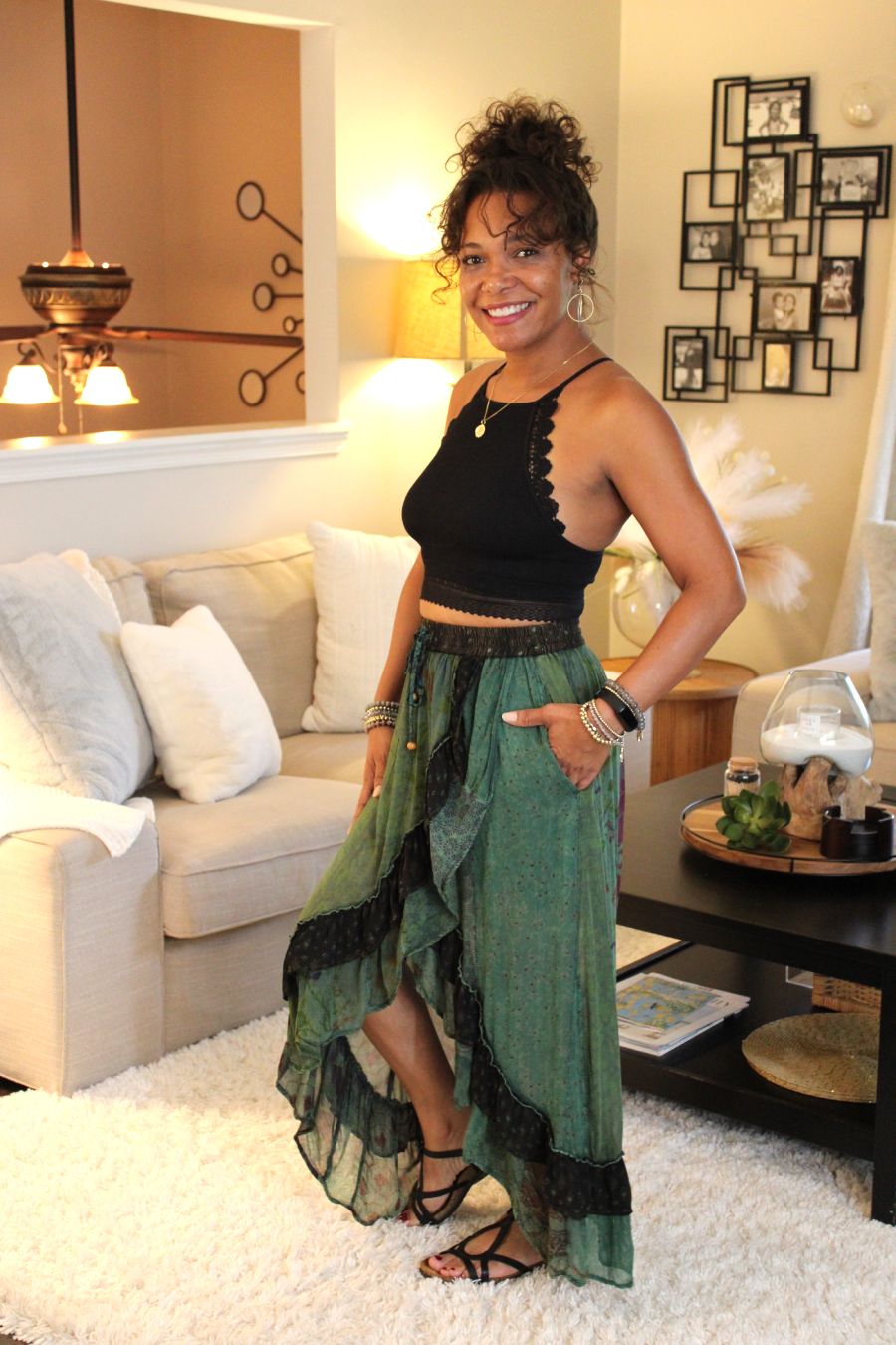 YT Bohemian Bliss Midi Skirt