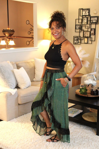 YT Bohemian Bliss Midi Skirt