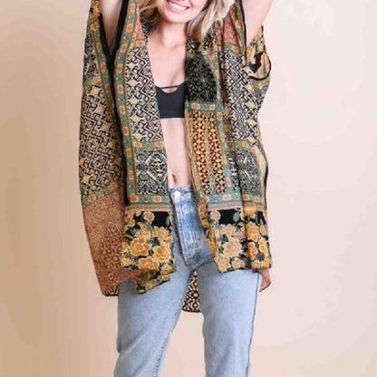 Bohemian Burnout Velvet Kimono