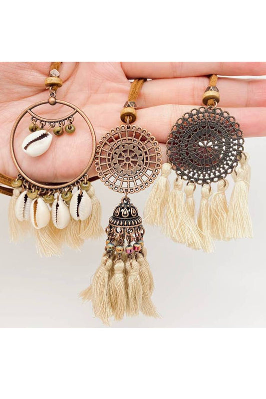 Bohemian Ocean 3 Piece Necklace Set