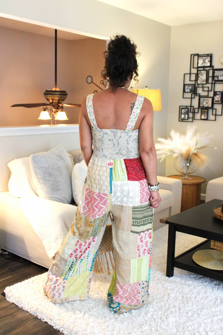 Bohemian Sands Smocked Jumpsuit