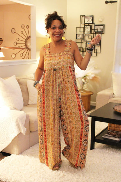 Bohemian Sunset Wide Leg Jumpsuit