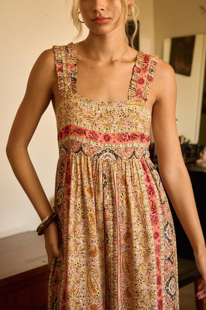 Bohemian Sunset Wide Leg Jumpsuit