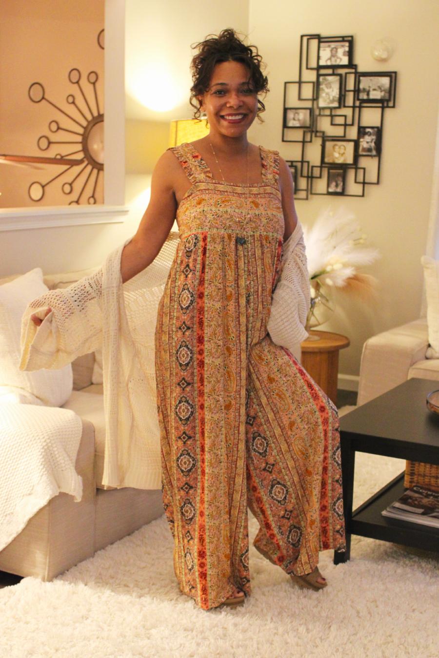 Bohemian Sunset Wide Leg Jumpsuit