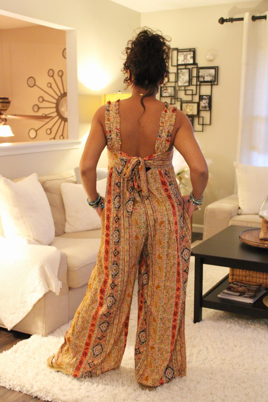 Bohemian Sunset Wide Leg Jumpsuit