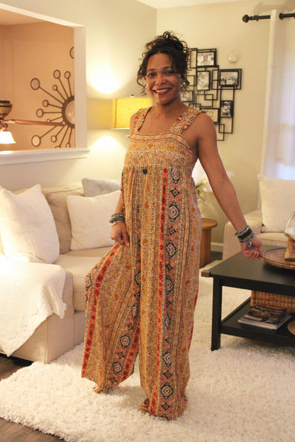 Bohemian Sunset Wide Leg Jumpsuit
