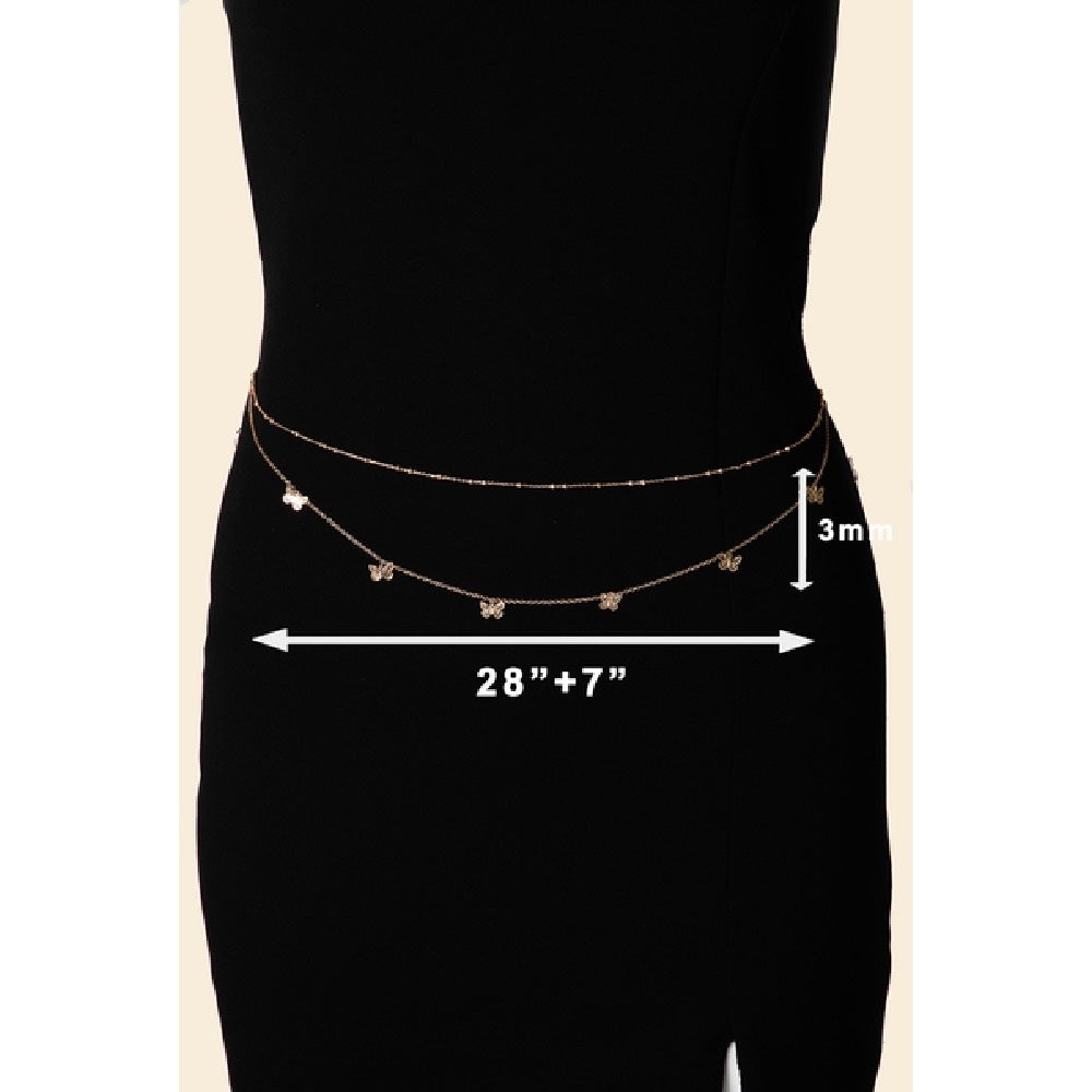 Dainty Butterfly Belly Chain