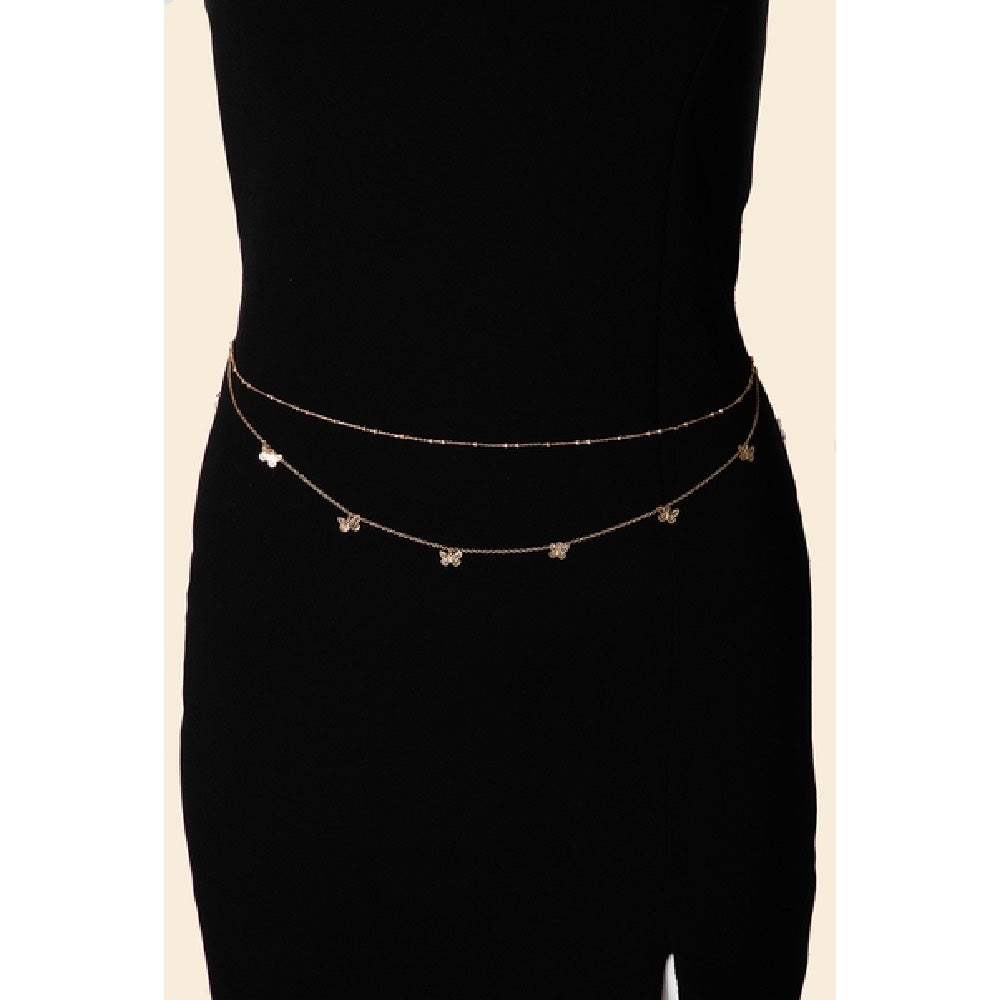 Dainty Butterfly Belly Chain