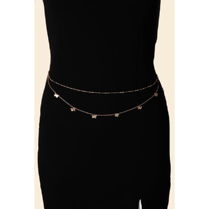 Dainty Butterfly Belly Chain