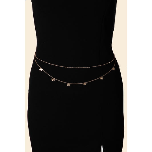 Dainty Butterfly Belly Chain