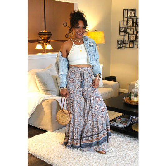 Lets Groove Aztec Wide Leg Pants