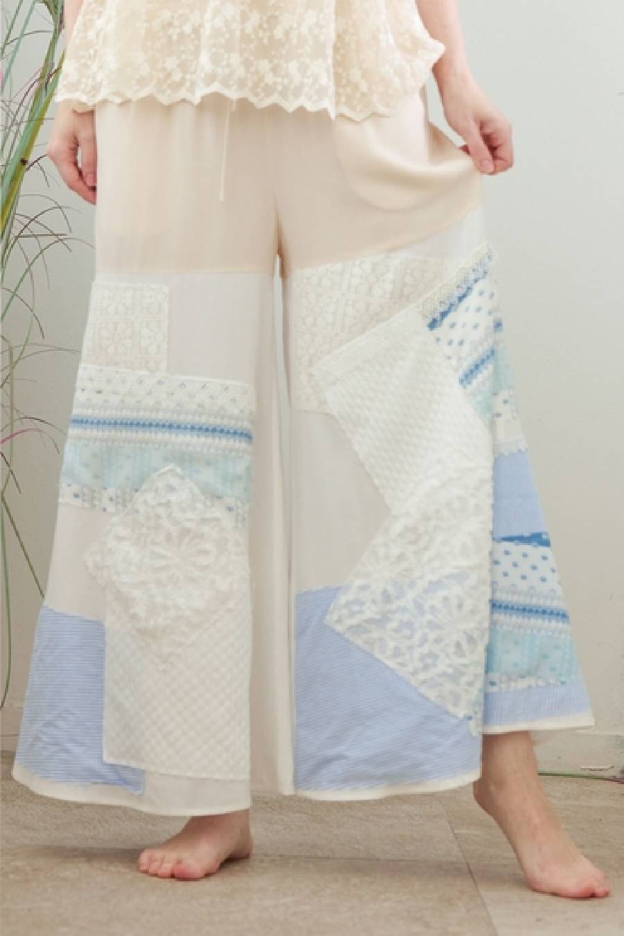 Boho Crochet Lace Pattern Pants