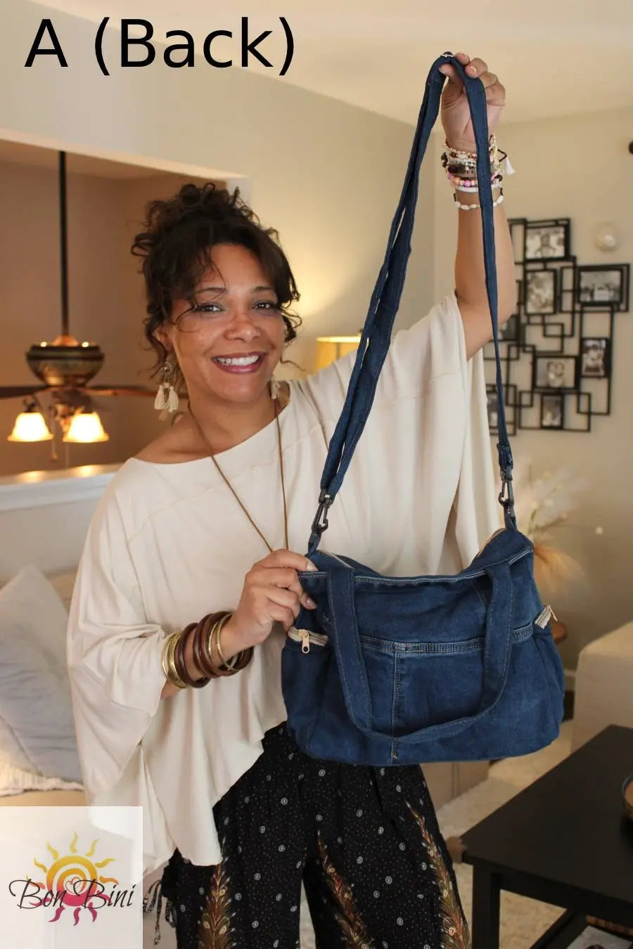 Boho Jean Tote Bag