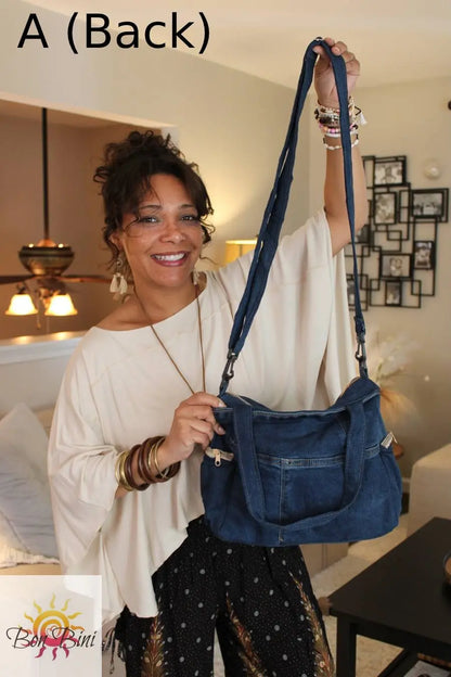 Boho Jean Tote Bag