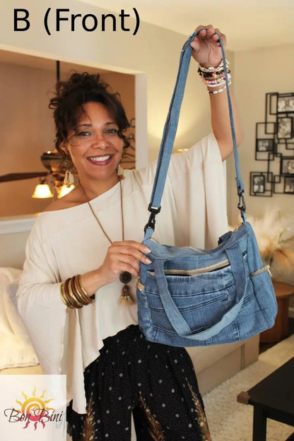Boho Jean Tote Bag