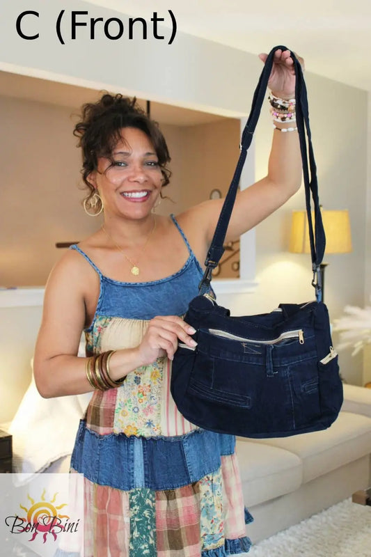 Boho Jean Tote Bag