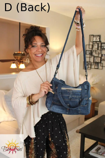 Boho Jean Tote Bag