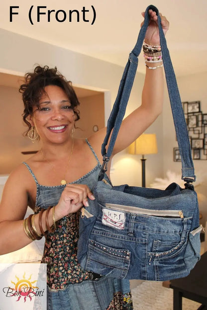 Boho Jean Tote Bag