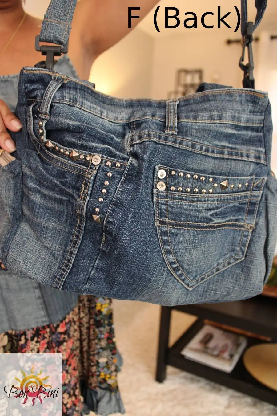 Boho Jean Tote Bag
