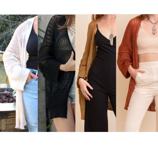 Aurora Boho Knit Cardigan