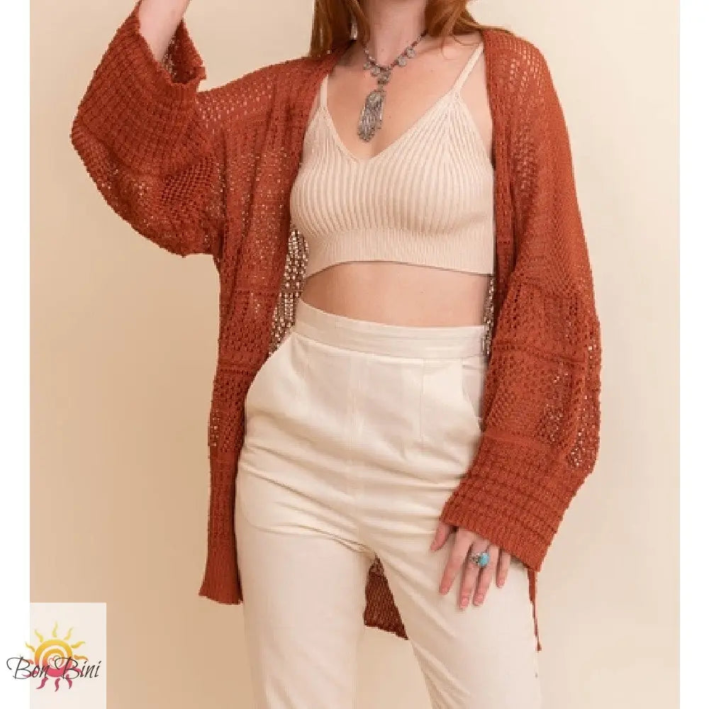 Aurora Boho Knit Cardigan
